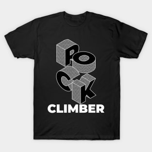 Rock Climber Black T-Shirt